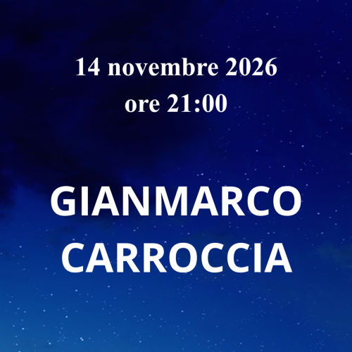 14 novembre – GIANMARCO CARROCCIA